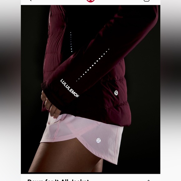 Lululemon down for it all jacket, lightly used - Picture 4 of 4